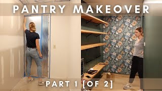 DIY Pantry Makeover Part 1 of 2  Budget Friendly Pantry Makeover  Pantry Organization Ideas [upl. by Baldridge]