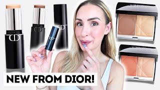 DIOR FOUNDATION amp CONTOUR STICKS 😱 Review amp Swatches  Dior Color amp Glow Diorissimo Diorette [upl. by Adnawot]