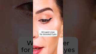 How to get the Perfect Winged Eyeliner for Hooded Eyes [upl. by Jarrad]