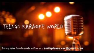 Nee Yadalo Naaku Chotu Vaddu Karaoke  Aawara  Telugu Karaoke World [upl. by Alleber]