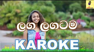 Laga Lagatama  Thiwanka Dilshan Karaoke Without Voice [upl. by Ahsyas687]