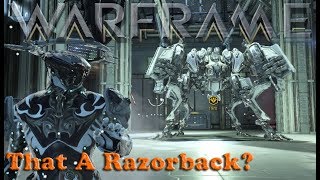 Warframe  That A Razorback In Your Pocket Armada Returns [upl. by Ellynn]