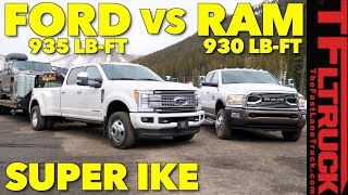 2018 Ram 3500 HD vs Ford F350 vs Worlds Toughest XXL Towing Test [upl. by Herzen751]