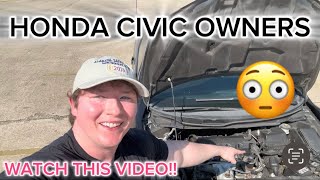 Honda Civic Owners NEED To Watch THIS [upl. by Ramej]