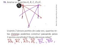 19 Analise os 5 pontos A B C D e E [upl. by Llehsim]