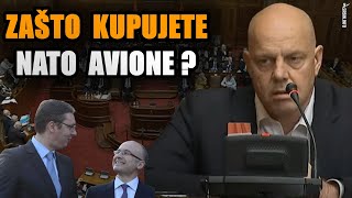 Skupština  Pavić ućutkao premijera Kupujete francuske avione a NATO naš jedini neprijatelj [upl. by Elamrej598]