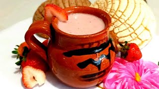 ATOLE DE FRESA NATURALCris En La Cocina [upl. by Anikahs]