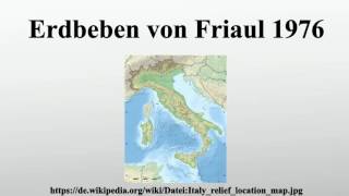 Erdbeben von Friaul 1976 [upl. by Namaj201]