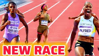 Watch Julien Alfred Destroy Shacarri At Diamond league Brussels 100m Final Coming Soon [upl. by Netsirhk907]