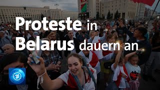 Proteste in Belarus gehen weiter [upl. by Ranson]