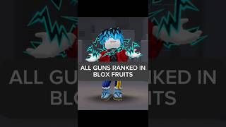 ALL GUNS RANKED IN BLOX FRUITS roblox bloxfruits devilfruit [upl. by Nanaj320]