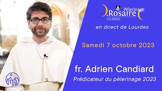 Frère Adrien Candiard commente sa prédication de la messe du samedi 7 octobre du Rosaire 2023 [upl. by Ardine224]