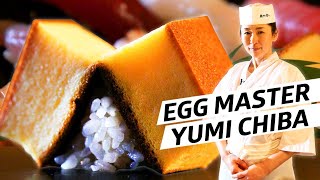 How Master Sushi Chef Yumi Chiba Perfected Tamago — Omakase Japan [upl. by Gibbie]