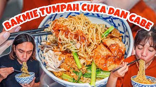 BAKMIE TUMPAH CABE DAN CUKA KALO PUNYA ASAM LAMBUNG JANGA DICOBA [upl. by Nevur]