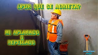 Sabe usted  ¿Por qué se le agrieta su aplanado o repellado  CONSTRUCCIONES IDEALES [upl. by Asta]