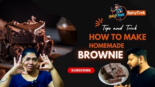 Ultimate Chocolate Brownie🍪  Homemade  Tamil  SpicyTrek [upl. by Anahtor]