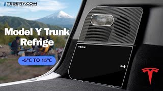 Tesla Model Y Trunk Refrigerator amp Freezer Upgrade  Ultimate Cooling Solution for Road Trips [upl. by Trinee]