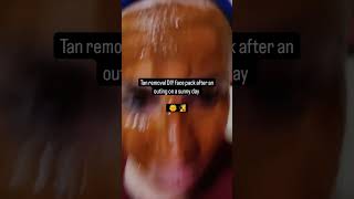 Homemade instant tan removal face pack justshwethingz youtubeshorts shorts skincare faceglow [upl. by Riada]