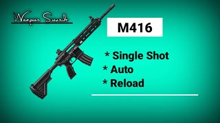 M416 Sounds  Single ShotAuto Reload  PUBG  WEAPON SOUNDS [upl. by Lisandra]