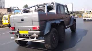 The MercedesBenz G63 AMG 6x6 IN INDIA  MUMBAI [upl. by Wilow]