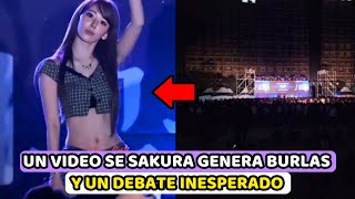 UN VIDEO DE SAKURA DE LE SSERAFIM GENERA BURLAS Y UN DEBATE INESPERADO [upl. by Odraccir444]