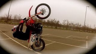 KTM 125  HM 50 Stunt amp Wheelie CRASH [upl. by Clarinda629]