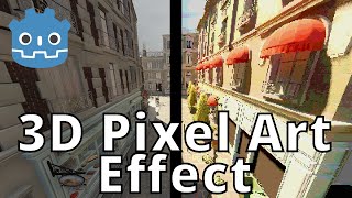 Making a 3D Pixel Art Shader Effect  Using Godot Engine [upl. by Inalan359]