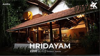 HRIDAYAM  A quiet retirement home in Kerala with luscious landscape  ArchPro Home Tour [upl. by Filipe]