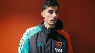 Kai Havertz Reacts to Arsenals 20 Win vs PSG  Sakas Stunner amp Havertzs Clinical Finishing [upl. by Rogerg]