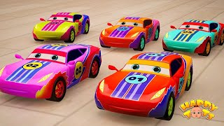 🔴 LIVE 10 Little Cars  Counting Song for Kids  Nursery Rhymes  Happy Tots [upl. by Lindell703]