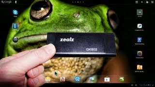 Zealz GK802 Quad Core Android Mini PC Review [upl. by Ecniuq]