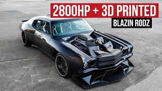 2800hp Twin Turbo Chevelle Takes 3D Printing To A New Level Modern Day Hot Rodders Gone Wild [upl. by Loleta]