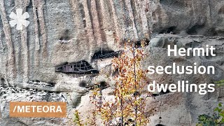 How hermits clamped their dwellings on to Meteora boulders [upl. by Ressan]