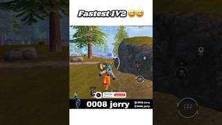 Fastest 1V2 😅😅  Quick 1V2 clutch in Bgmi 0008jerry shorts ytshorts 0008jerry [upl. by Zetnod]