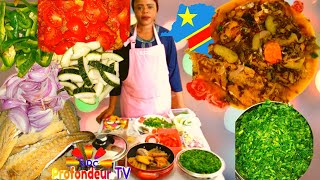 Cuisine Congolaise Recette Ya Epinard Ba Sangisa Na Makayabu Ba Maman Svp Bolambela Ba Papa Bio [upl. by Hnahym]