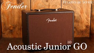 UNBOXING amp REVIEW  FENDER ACOUSTIC JUNIOR GO  BATERÍA RECARGABLE 😱 [upl. by Mungovan694]