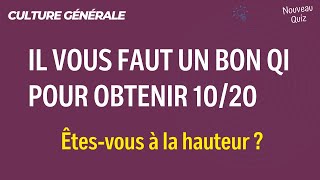 20 questions de culture générale diversifiées pour les amoureux du savoir [upl. by Viscardi]