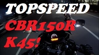 001 CBR150R K45 Stock Top Speed  ForestaBSD [upl. by Chemaram]