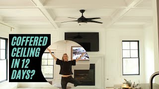 How I Built a Coffered Ceiling [upl. by Ivens]