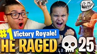 9 YEAR OLD KID GETS IMPULSED OUT THE MAP HE RAGED SUPER HARD FORTNITE FUNNY BATTLE ROYALE MOMENTS [upl. by Efrem]