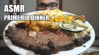 Asmr PRIME RIB DINNER Relaxing Eating Sounds NO TALKING [upl. by Halverson]