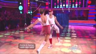 Karina Smirnoff and Corbin Bleu dancing Jive on DWTS 9 23 13 [upl. by Aivle]