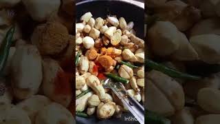 sosta r recipe kochu poro pro foryou aqsacooking voice viralvideo fyp [upl. by Anidnamra41]