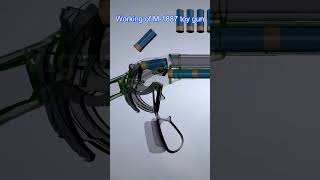 How M1887 Toy gun reload mechanism works safe toys machine [upl. by Arerrac405]