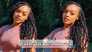 EASIEST BUTTERFLY LOCS TUTORIAL ft Toyotress [upl. by Eatnuahs]