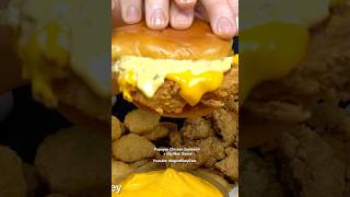 McDonald’s  Popeyes asmr mukbang food [upl. by Atiuqel]