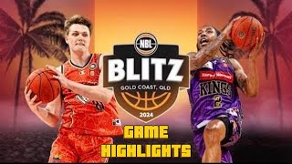 Cairns Taipans Vs Sydney Kings NBL Blitz 2024 Game Highlights [upl. by Ennaerb]