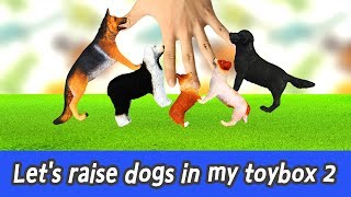 EN Lets raise dogs in my toybox 2 dog names animals animation collecta figuresㅣCoCosToy [upl. by Rocker365]