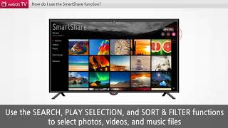 LG WebOS TV  LG Smart Share feature in LG Smart TVs [upl. by Enneire]