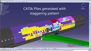 Composite Fuselage  HyperSizer Laminates to CATIA CAD [upl. by Salb]